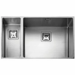Rangemaster Atlantic Kube 1.5 Bowl Stainless Steel Kitchen Sink - KUB5018L/