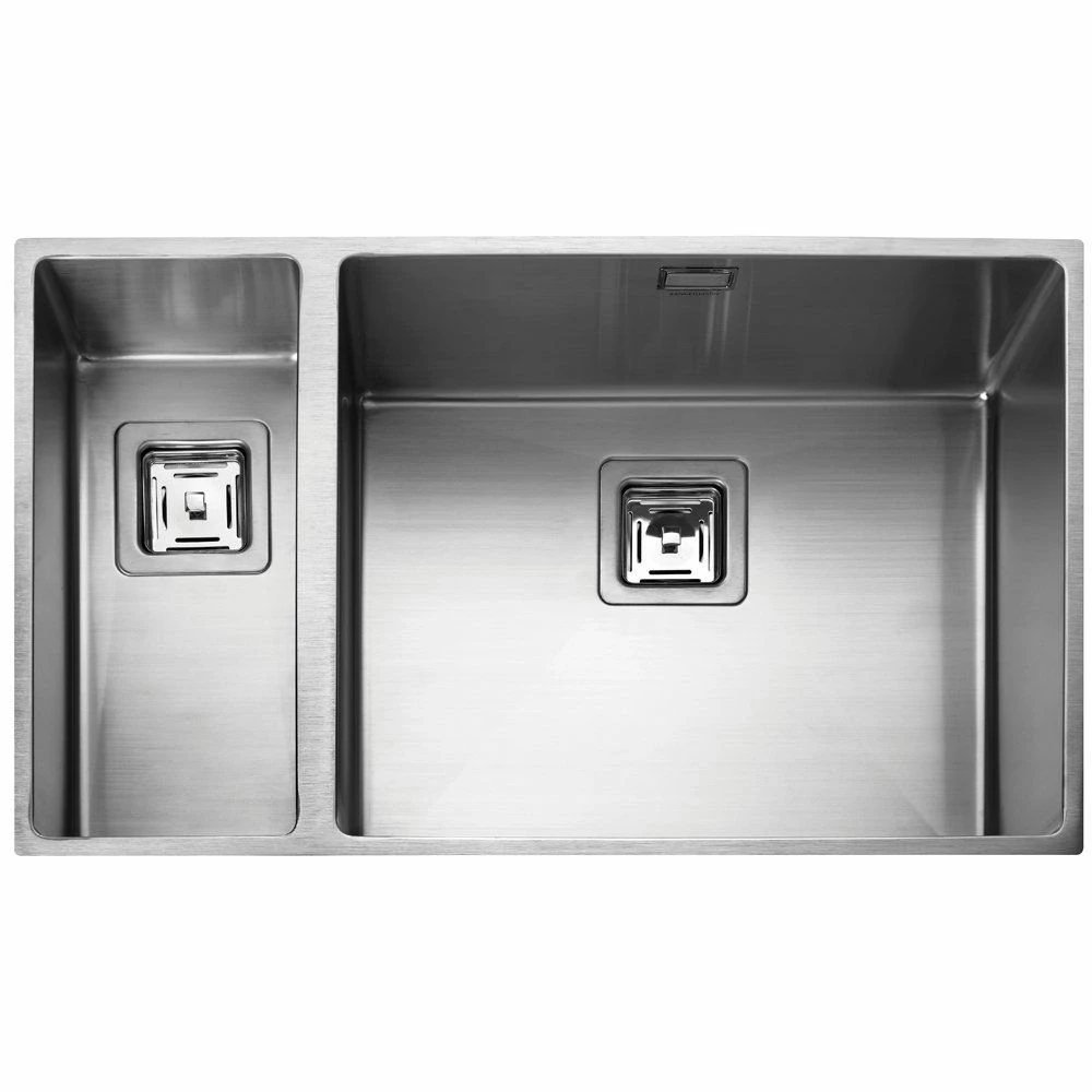 Rangemaster Atlantic Kube 1.5 Bowl Stainless Steel Kitchen Sink - KUB5018L/