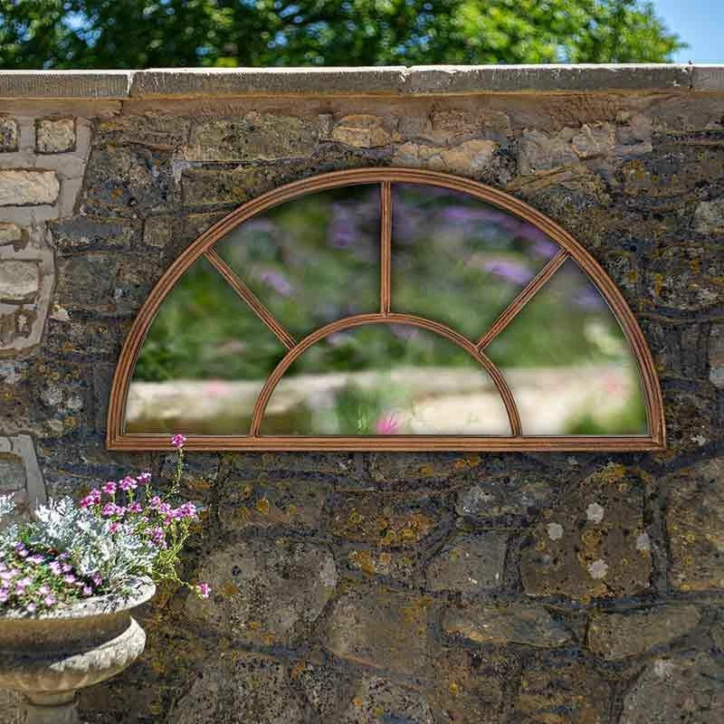 La Hacienda Aged Half Moon Arch Mirror 100 X 50cm - 55935 - Image 3