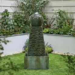 La Hacienda Obelisk Falls Inc LEDs Water Feature - 44013L