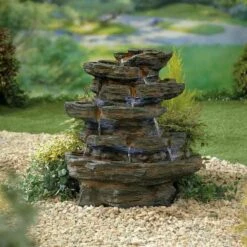 La Hacienda Red Rock Springs Inc LEDs Water Feature - 45203L