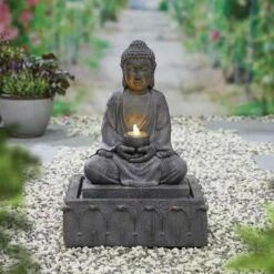 La Hacienda Serenity Inc LEDs Water Feature - 45246L