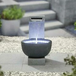 La Hacienda Solitary Pour Inc LEDS Water Feature - 45171L