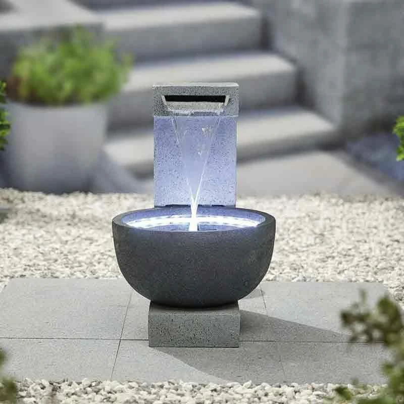 La Hacienda Solitary Pour Inc LEDS Water Feature - 45171L