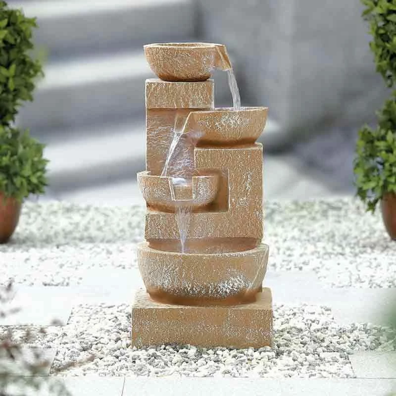 La Hacienda Sparkling Bowls Inc LEDS Water Feature - 4714L