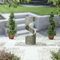 La Hacienda Spiral Showers Inc LED Water Feature - 45221L