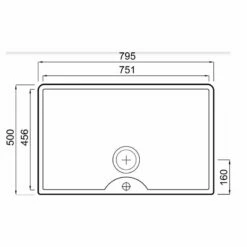 Thomas Denby Legacy 1 Bowl Ceramic Kitchen Sink With Tap Ledge - White - LEG800T