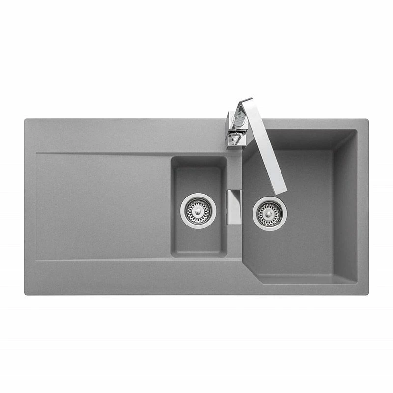 Rangemaster Mayon 1.5 Bowl Igneous Granite Kitchen Sink - Dove Grey - MAY1052DG/ - Image 2