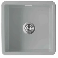 Thomas Denby Metro 1 Bowl Ceramic Medium Bowl Kitchen Sink - Sea Mist - MET1040G