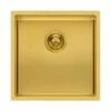 Reginox Miami 1 Bowl Integrated Sink - Gold - MIAMI 40X40 GOLD