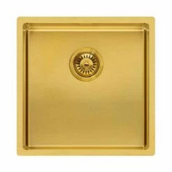 Reginox Miami 1 Bowl Integrated Sink - Gold - MIAMI 40X40 GOLD