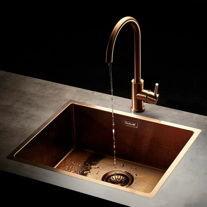 Reginox Miami 1 Bowl Integrated Sink - Copper - MIAMI 50X40 COPPER - Image 2