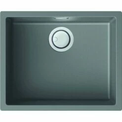 Reginox Multa Elleci Granite Single Bowl Kitchen Sink - Light Grey - MULTA 105 LG