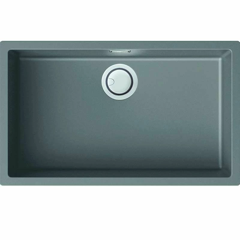 Reginox Multa Elleci Granite Single Bowl Kitchen Sink - Light Grey - MULTA 130 LG - Image 3