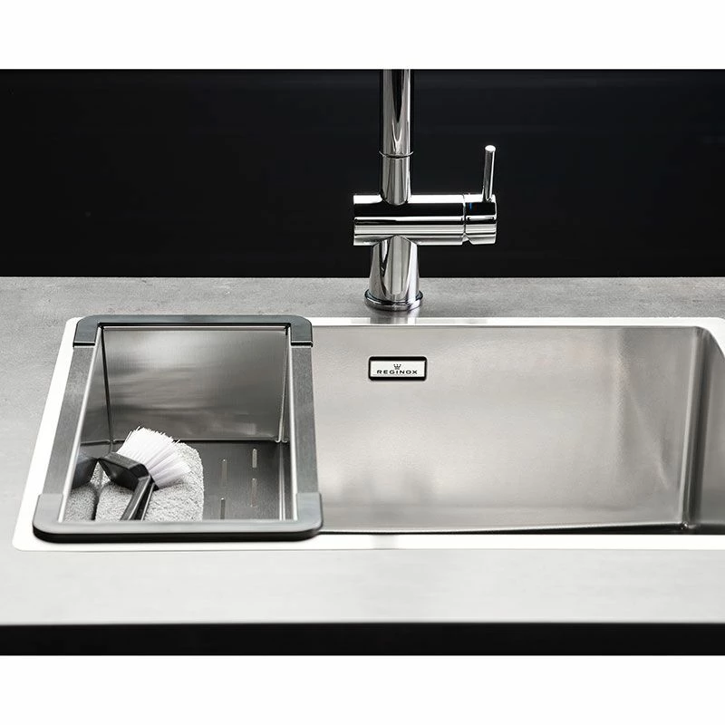 Reginox New Jersey 1 Bowl Integrated Sink - NEW JERSEY 50X37 - Image 2