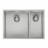 Reginox New Jersey 1.5 Bowl Integrated Sink - NEW JERSEY 34X37+18X37