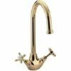 Bristan 1901 Easyfit Monobloc Sink Mixer, Gold - N SNK EF G