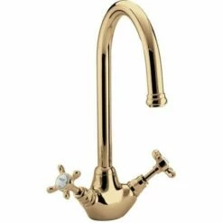 Bristan 1901 Easyfit Monobloc Sink Mixer, Gold - N SNK EF G