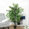 Outsunny Banyan Artificial Plant - 1450mm - Green - 844-339