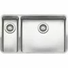 Reginox Ohio 18 X 40 + 50 X 40 Elite Integrated Kitchen Sink - Main Bowl Right - OHIO 18X40+50X40 L