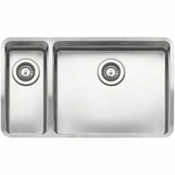 Reginox Ohio 18 X 40 + 50 X 40 Elite Integrated Kitchen Sink - Main Bowl Right - OHIO 18X40+50X40 L