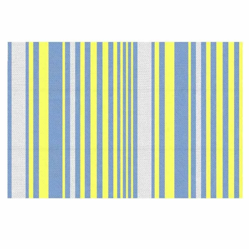 Outsunny 121 X 182cm Reversible Outdoor Rug - Blue & Yellow - 844-641V00MX - Image 3