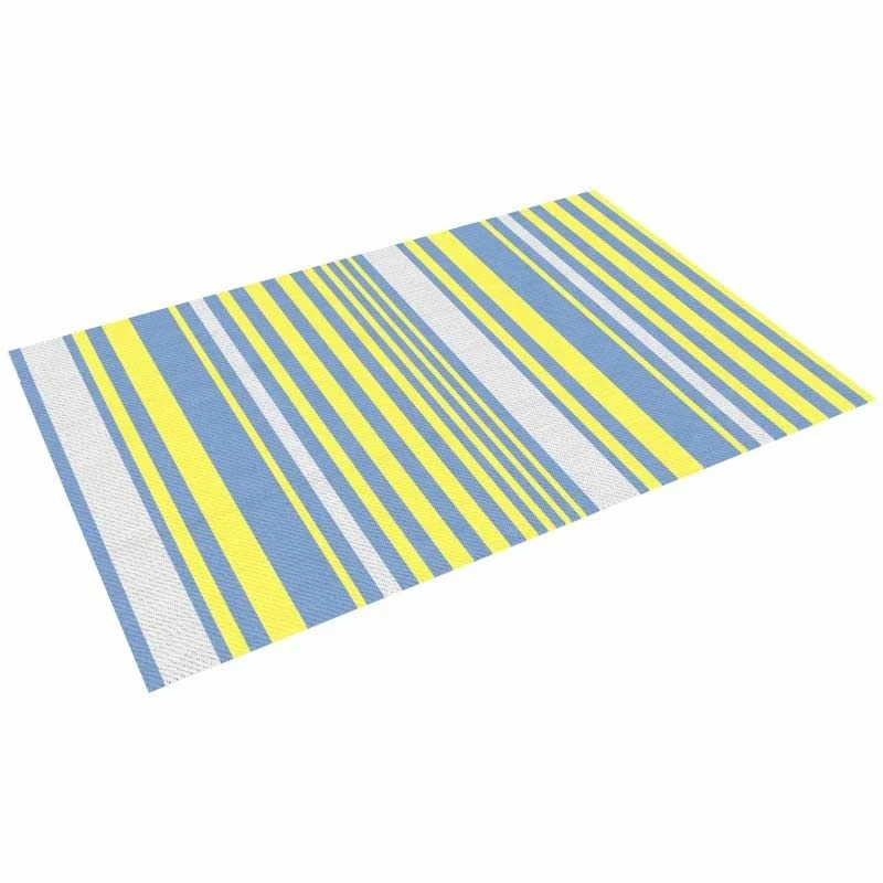 Outsunny 121 X 182cm Reversible Outdoor Rug - Blue & Yellow - 844-641V00MX - Image 2
