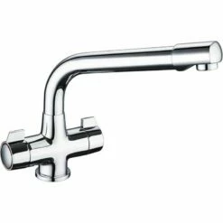 Prima Classic Dual Lever Quarter Turn Mixer Tap - Chrome - BPR1055