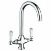 Prima Traditional Belfast Dual Lever Tap - Chrome - BPR1056