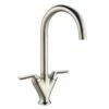 Prima V Shape Dual Lever Mixer Tap - Brushed Steel - BPR1058