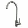 Prima Soho Single Lever Swan Neck Mixer Tap - Brushed Steel - BPR2055