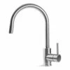 Prima+ Tiber Swivel Single Lever Mixer Tap With Pull Out Spray - Stainless Steel - BPR551