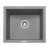 Rangemaster Paragon 1 Bowl Igneous Granite Kitchen Sink - Chroma Grey - PAR4553CG/