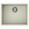 Reginox Quadra 105 Elleci 1 Bowl Granite Kitchen Sink - Granitek Cream - QUADRA 105 C