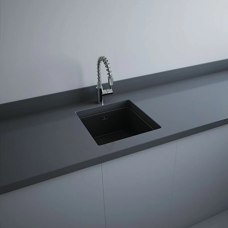 RAK Ceramics Silvia 1 Bowl Drop In Kitchen Sink - Matt Black - OC104504A