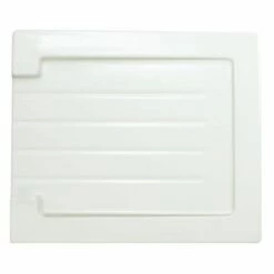 RAK Ceramics Grooved Ceramic Sink Drainer - Alpine White - SINKDRGR