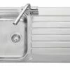 Leisure Seattle 1 Bowl Inset Kitchen Sink Reversible - Stainless Steel - SE9501POL/