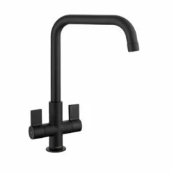 Rangemaster Aquaquad Dual Lever Monobloc Kitchen Tap - Matt Black - TAQ2MB/