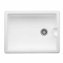 Thomas Denby 1 Bowl Ceramic Belfast Kitchen Sink - White - TBE600