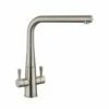 Rangemaster Conical Dual Lever Monobloc Kitchen Tap - Brushed Chrome - TCO1BF/