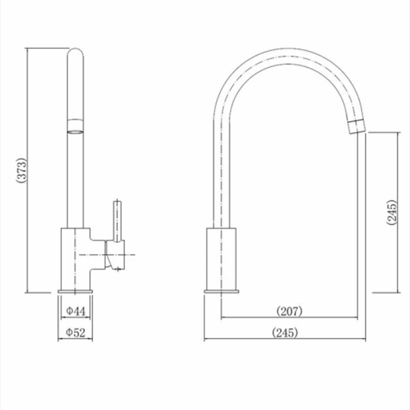 Leisure Aquaswan Single Lever Kitchen Mixer Tap - Chrome - TSWSL1CM/ - Image 2
