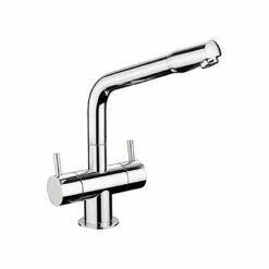 Rangemaster Aquadisc 1 Dual Lever Monobloc Kitchen Tap - Chrome - TAD1CM/