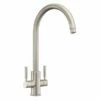 Rangemaster Intense Dual Lever Monobloc Kitchen Tap - Brushed Chrome - TID1BF/