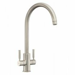 Rangemaster Intense Dual Lever Monobloc Kitchen Tap - Brushed Chrome - TID1BF/