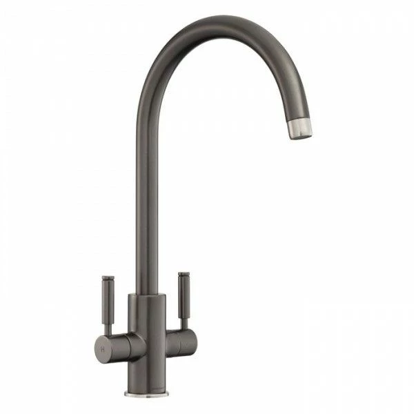 Rangemaster Intense Dual Lever Monobloc Kitchen Tap - Graphite - TID1GR/