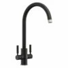 Rangemaster Intense Dual Lever Monobloc Kitchen Tap - Matt Black - TID1MB/