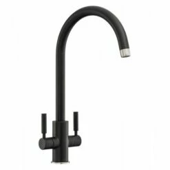 Rangemaster Intense Dual Lever Monobloc Kitchen Tap - Matt Black - TID1MB/