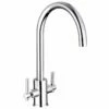 Trisen Avara Two Handle Kitchen Mixer Tap - Chrome - TK012