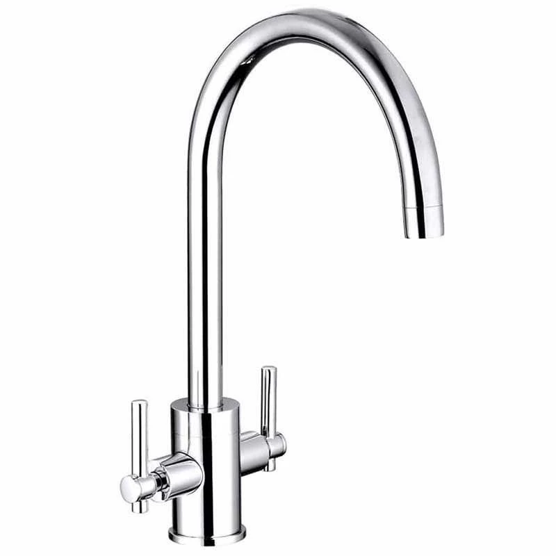 Trisen Avara Two Handle Kitchen Mixer Tap - Chrome - TK012