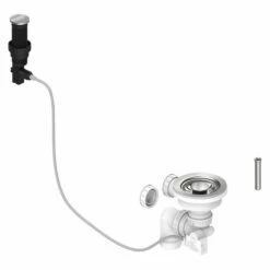 Thomas Denby Presto Automatic Waste Kit (Harmony XW) - Chrome - WP12CP